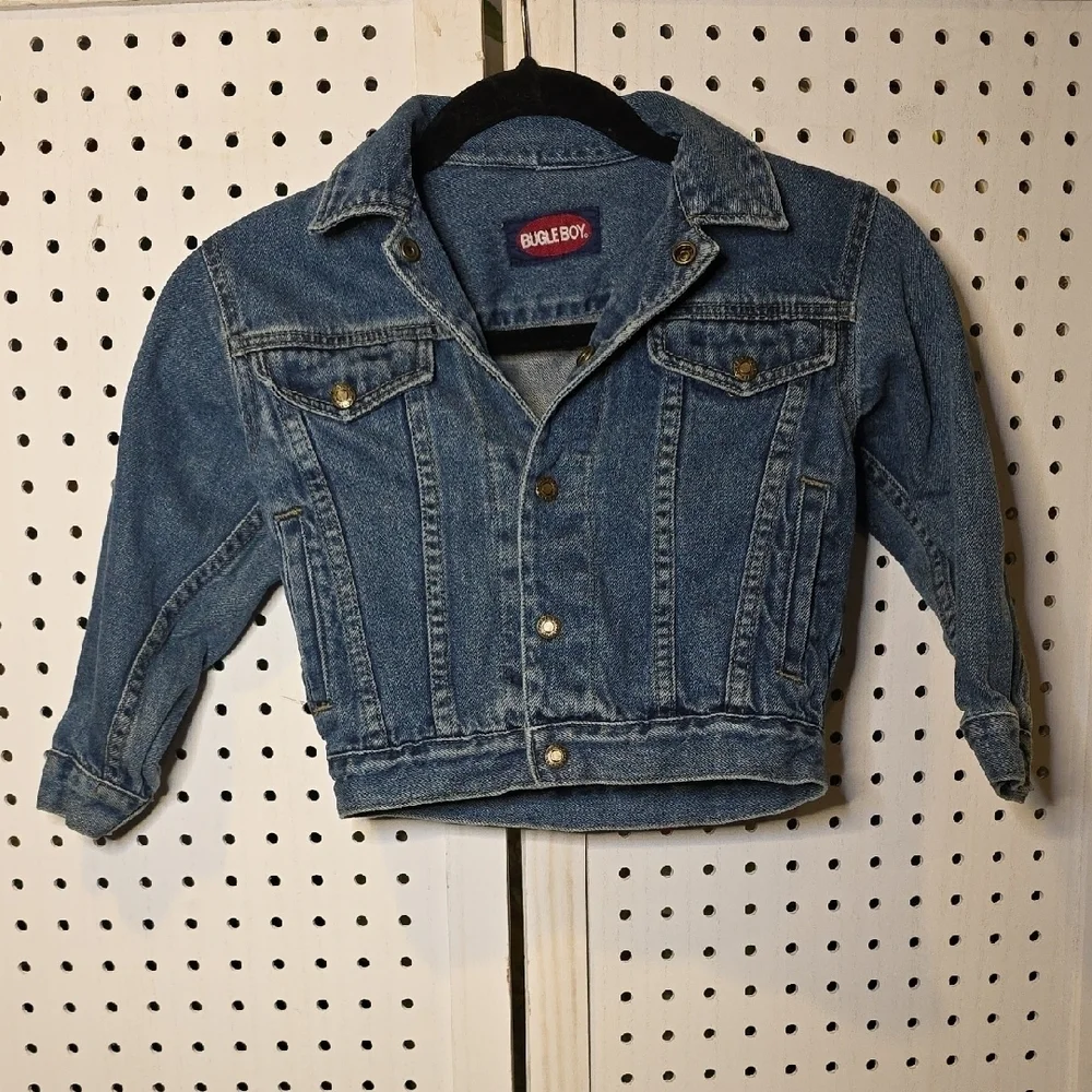 Bugle Boy Classic Blue Denim Jacket Small Vintage